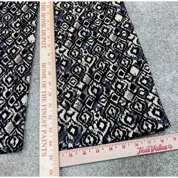 Free People Pants Size 4 Black Brown Gold Women's Straight Leg NWT Cropped - Picture 4 of 13